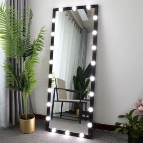 Hollywood Full Length Mirror with Lights Full Body Vanity Mirror with 3 Color Modes Lighted Standing Floor Mirror for Dressing Room Bedroom Wall